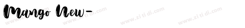 Mango New字体转换